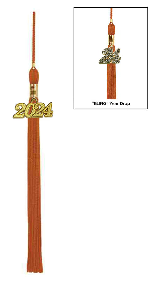 Orange Graduation Tassel - College & High School Tassels