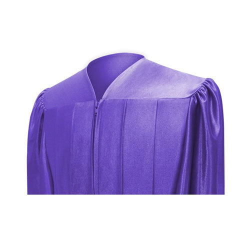 Shiny Purple Bachelors Cap & Gown - College & University