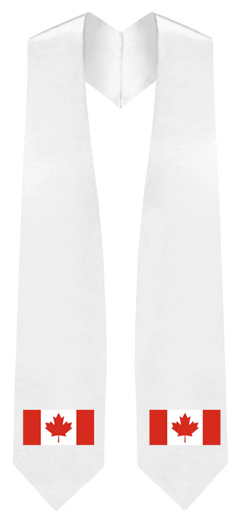 Canada Embroidered Patch Stole - Canadian Flag Patch Sash
