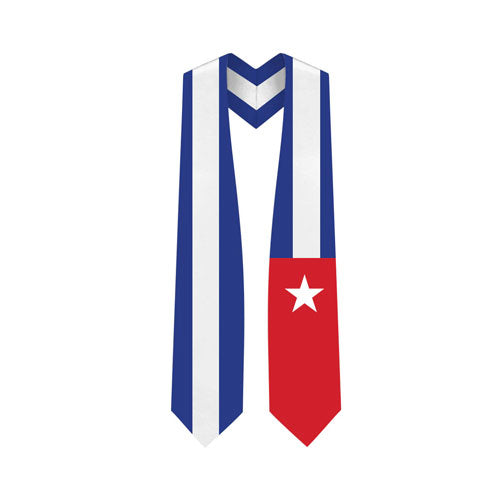 Cuba Graduation Stole - Cuba Flag Sash