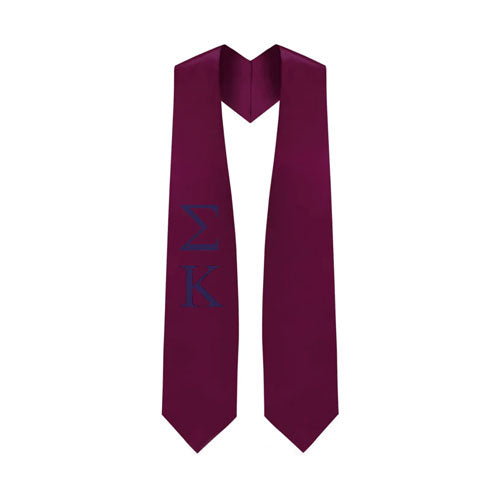 Sigma Kappa Greek Lettered Stole