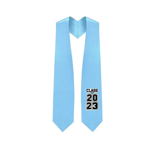 Light Blue "Class of 2023" Graduation Stole