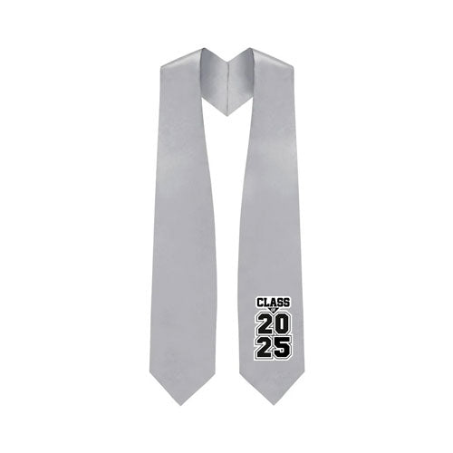 Silver "Class of 2024" Graduation Stole