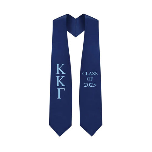 Kappa Kappa Gamma Lettered Stole w/ Year
