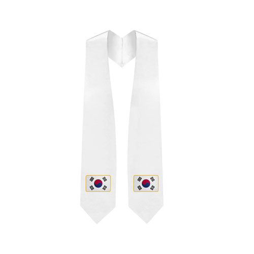 South Korea Embroidered Patch Stole - South Korean Flag Patch Sash