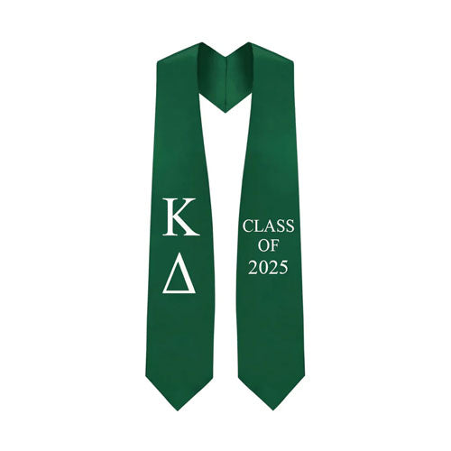 Kappa Delta Greek Lettered Stole w/ Year