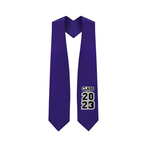 Purple "Class of 2023" Graduation Stole
