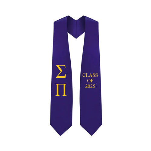 Sigma Pi Lettered Stole w/ Year