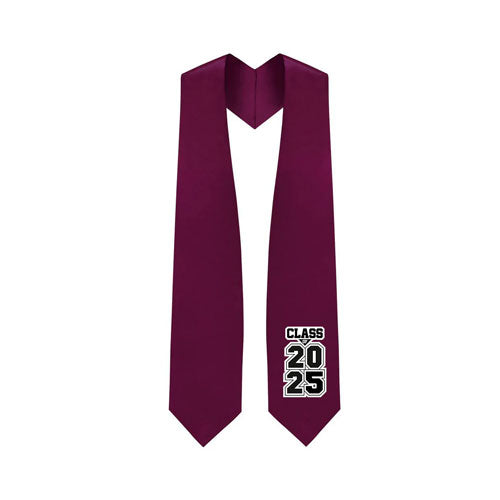 Maroon "Class of 2024" Graduation Stole