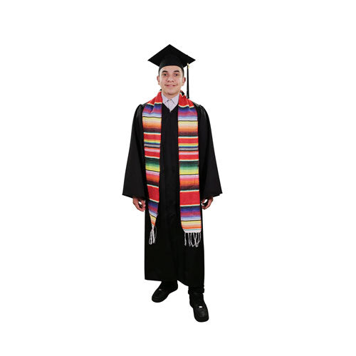 Red Mexican Serape Graduation Stole/Sash