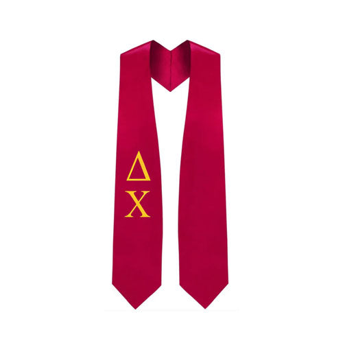 Delta Chi Greek Lettered Stole