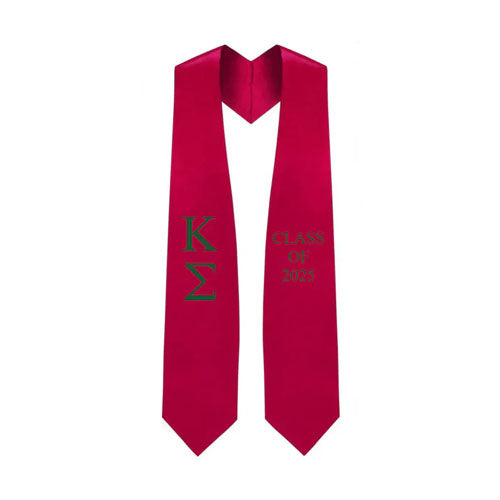Kappa Sigma Lettered Stole w/ Year