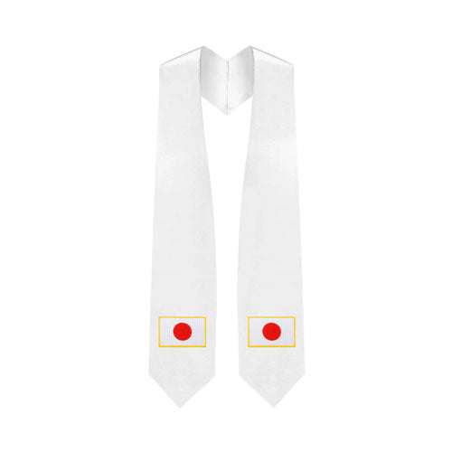 Japan Embroidered Patch Stole - Japanese Flag Patch Sash