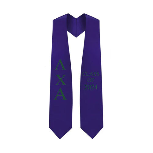 Lambda Chi Alpha Lettered Stole w/ Year
