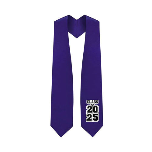 Purple "Class of 2024" Graduation Stole
