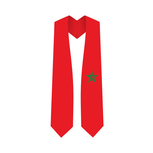 Morocco Graduation Stole - Morocco Flag Sash