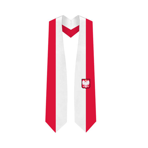 Poland Graduation Stole - Poland Flag Sash