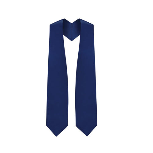 Navy Blue Graduation Stole - Navy College & High School Stoles