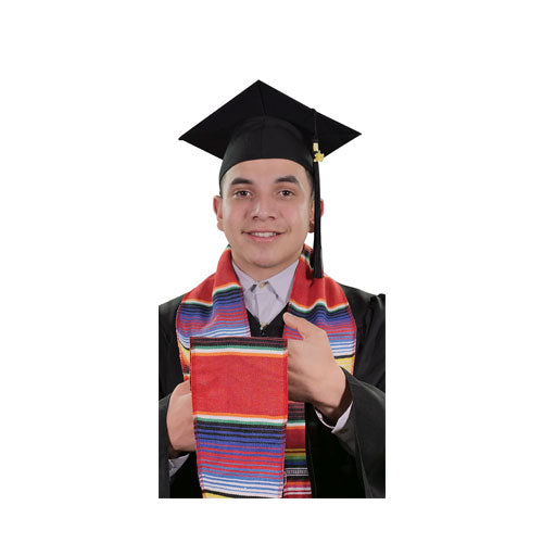 Red Mexican Serape Graduation Stole/Sash