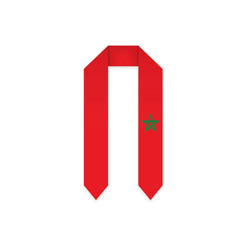 Morocco Graduation Stole - Morocco Flag Sash