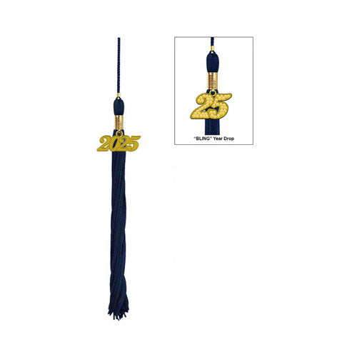 Shiny Navy Blue Bachelors Cap & Gown - College & University
