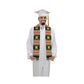 Kente Graduation Kente Stole, Handwoven Kente Sash Cloth