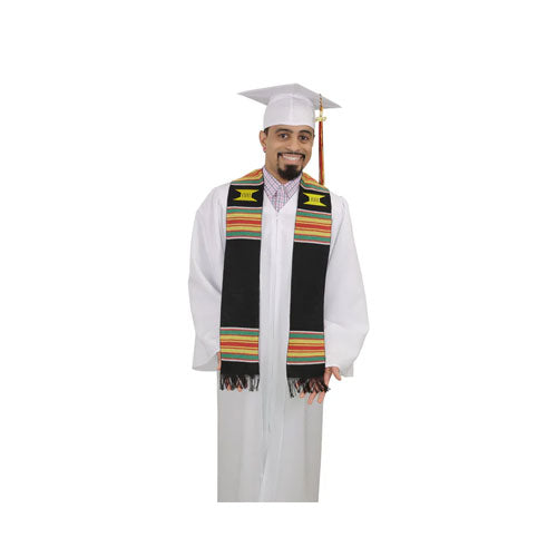 Ready to Customize Graduation Kente Stole, Handwoven Kente Sash Cloth