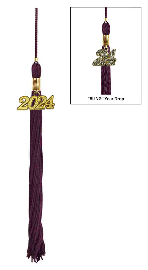 Maroon Graduation Tassel - College & High School Tassels