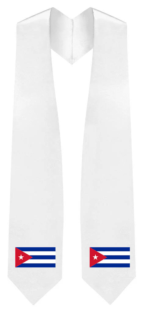 Convowear Cuba Embroidered Patch Stole - Cuban Flag Patch Sash