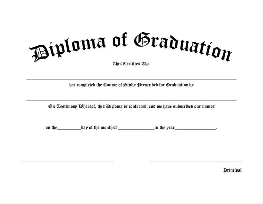 College/High School Diploma - Graduation Diplomas