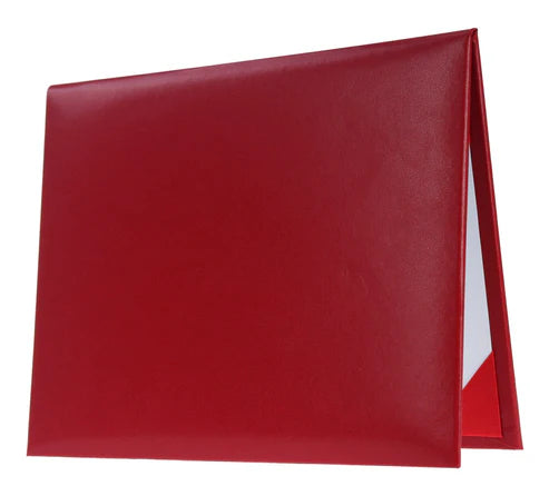 Red Graduation Diploma Cover - High School Diploma Covers