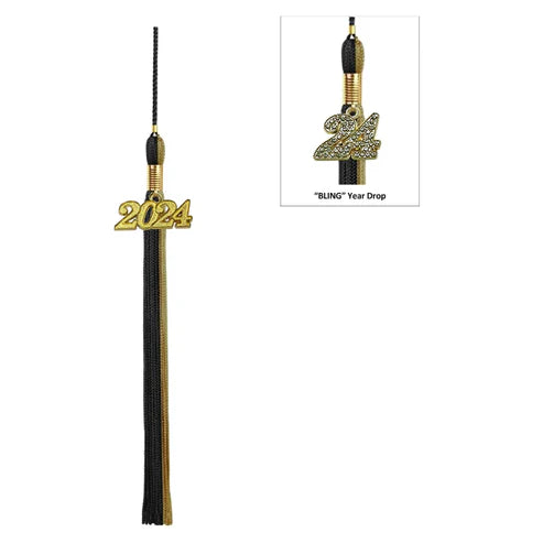 Double Color Graduation Tassel - 2 Colored High School & College Tassel